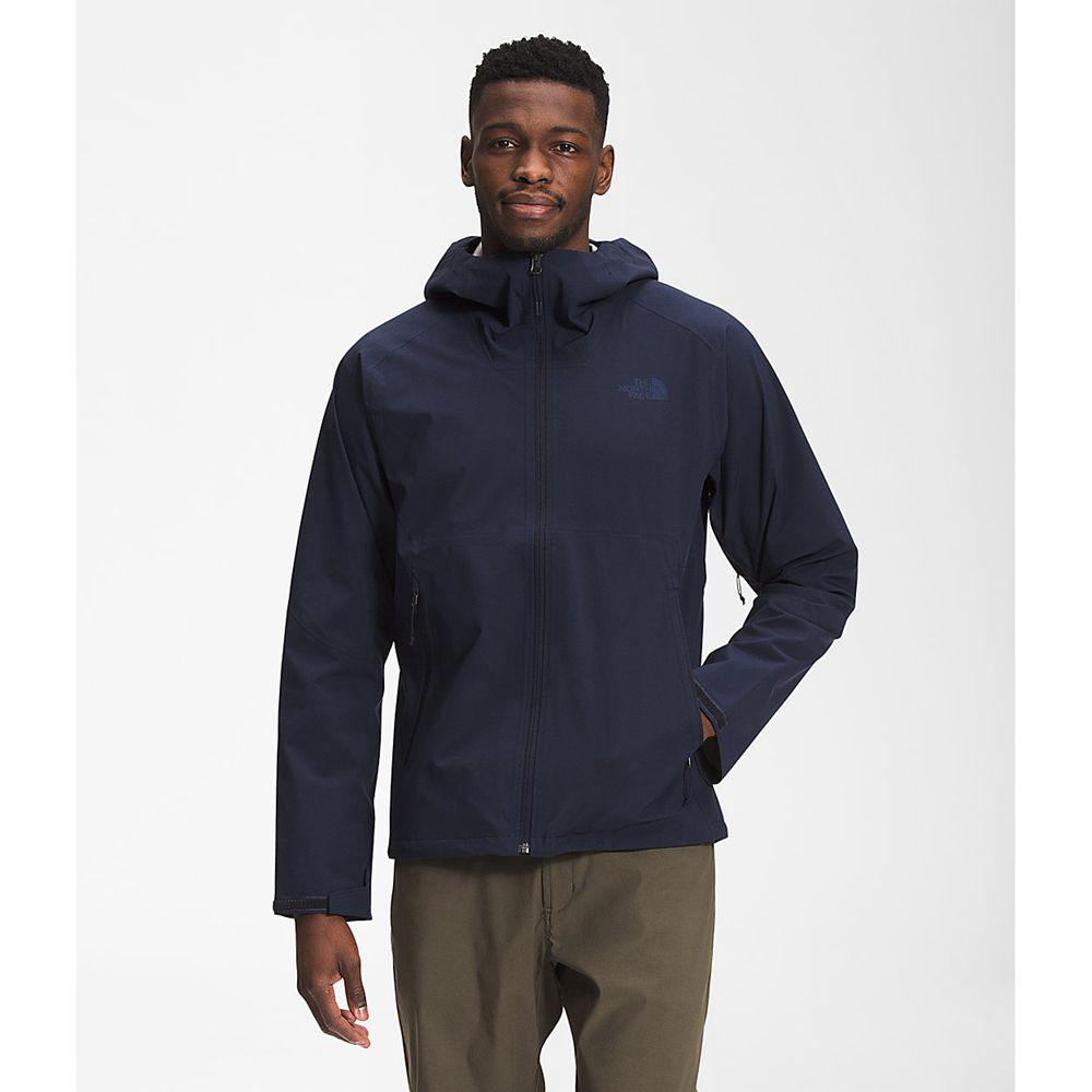 The North Face Allproof Stretch Ανδρικα Αδιάβροχα Μπουφάν - Σκουρο Μπλε (QHNL56718)